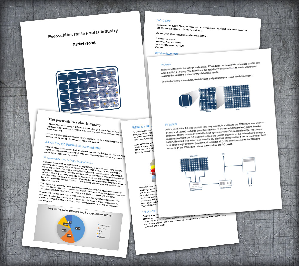 Perovskites for the Solar Industry (academic discount)